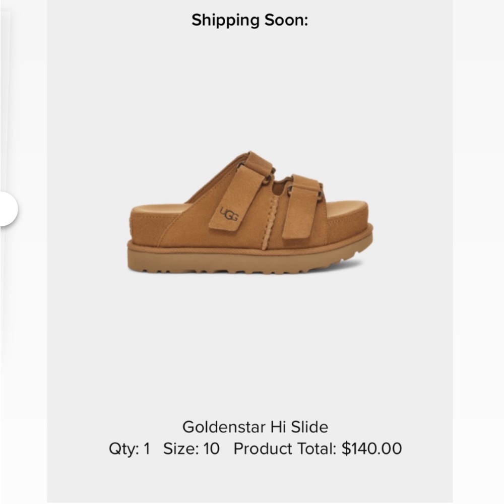 UGG® brings their signature level of comfort to a sandal-Goldenstar Hi Slide!